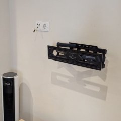 Suporte instalado antes da TV