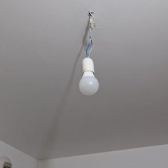 Antes da instalação da luminária.