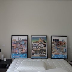 Quadros antes de pendurar