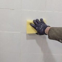 Rejunte dos azulejos novos