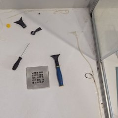 Superfície limpa, pronta para o tratamento.