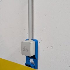 Tomada EV instalada na garagem