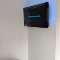 TV no quarto — suporte giratório